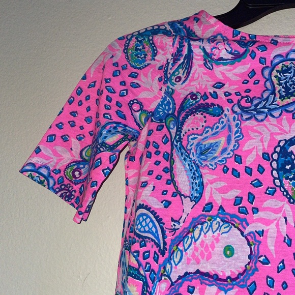 Lilly Pulitzer Girls Paisley Bird Print Short Mini Dress - Picture 3 of 7